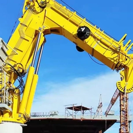 Hydraulic Telescopic Knuckle Boom Marine Crane for Offshore Use